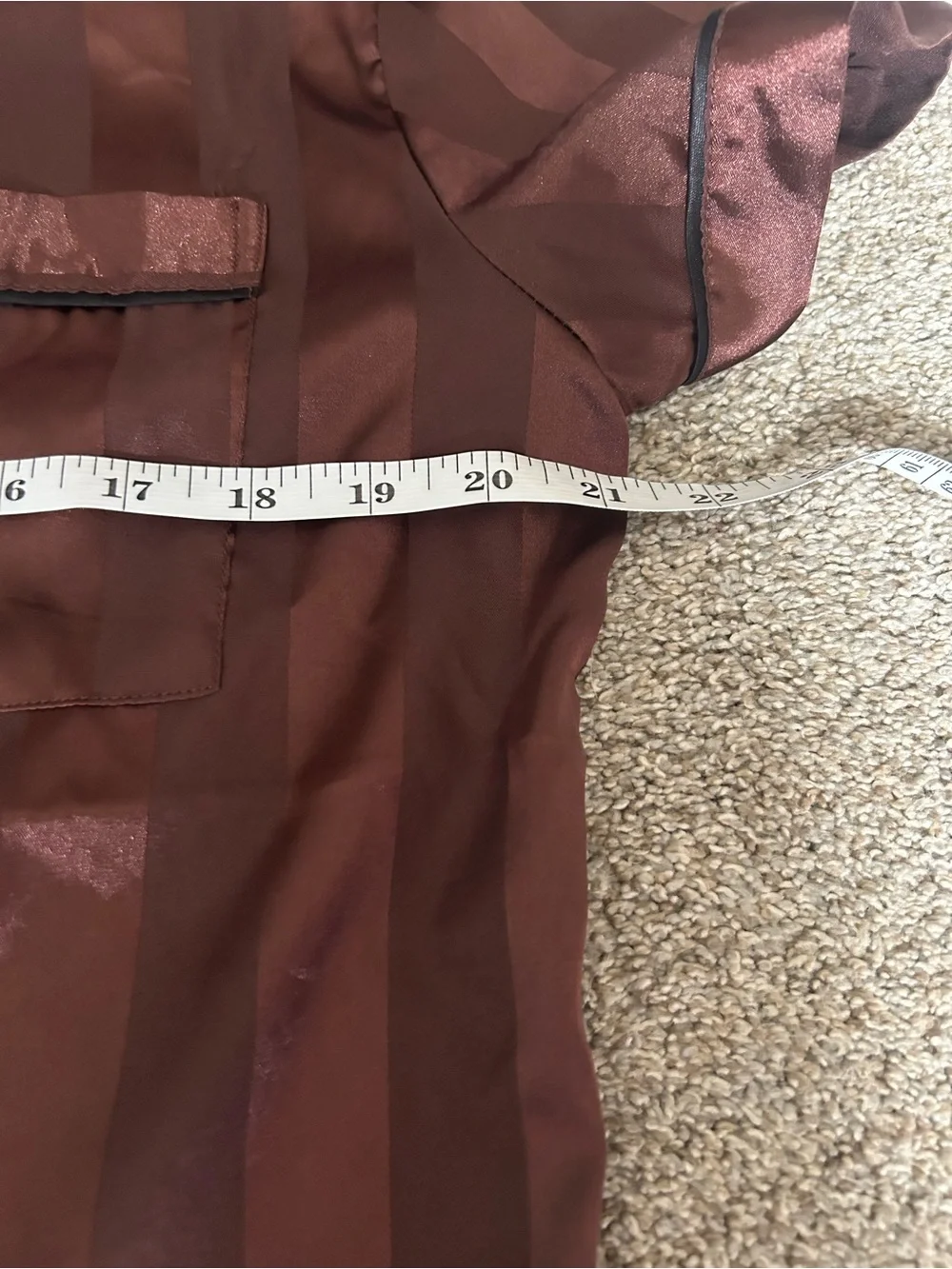 None brown satin